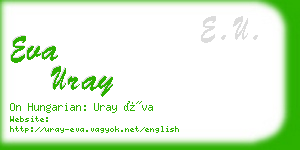 eva uray business card